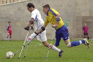 Турнир по футболу для инвалидов