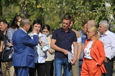 Благоустройство парка «Арена» проверил мэр города Новосибирска