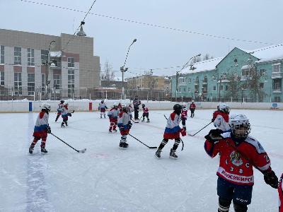 Юные хоккеисты города Новосибирска соревнуются за победу в турнире «Золотая шайба»