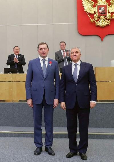 Депутату Государственной Думы РФ от Новосибирской области Виктору Игнатову вручили государственную награду