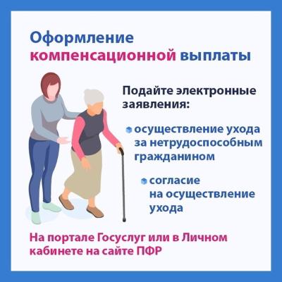 Выплаты по уходу за нетрудоспособными можно установить без личного посещения ПФР