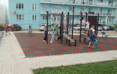 Новая спортивная площадка на ул. Сотникова