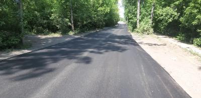 Завершен ремонт дорожного полотна сложного участка ул. Пригородной