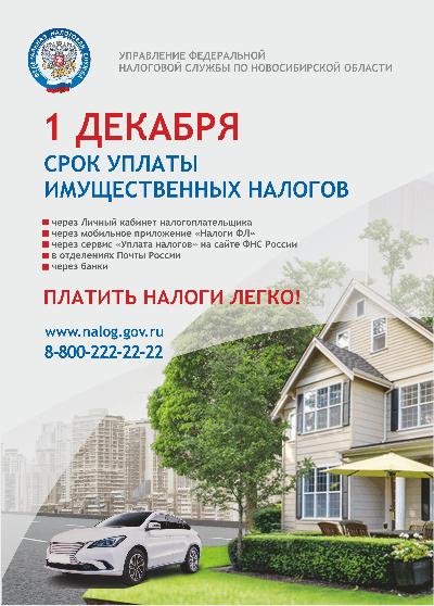 В Новосибирской области началась рассылка налоговых уведомлений за 2020 год