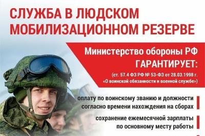 Осуществляется набор граждан в мобилизационный людской резерв
