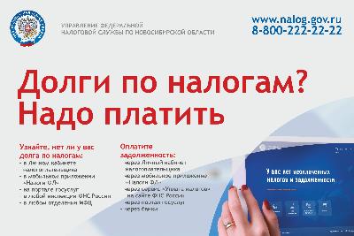 Новосибирцам рекомендуют проверить свою задолженность по налогам