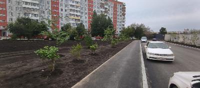 Продолжается благоустройство парка на ул. Герцена