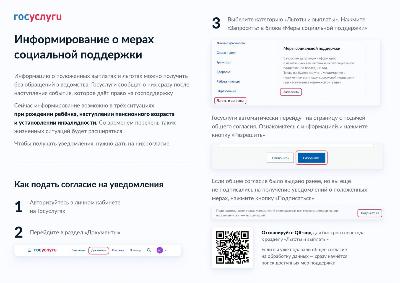 Информирование о мерах социальной поддержки