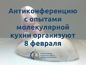 Антиконференцию с опытами молекулярной кухни организуют 8 февраля 