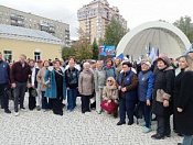 В Новосибирске отметили годовщину воссоединения ДНР, ЛНР, Запорожской и Херсонской областей с Россией