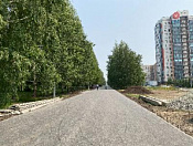 Продолжаются работы по благоустройству аллеи «110-летия Новосибирска» 