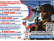 Продолжается набор на военную службу по контракту с Минобороны РФ